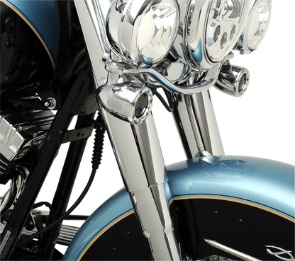 Drag Specialties Chrome 6.5" Slider Fork Cover fits 1949-17 Harley FLHR FLHX