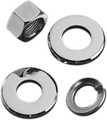 Colony Chrome Motorcycle Rear Axle Spacer Nut Kit 73-06 Touring Dyna XL
