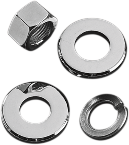 Colony Chrome Motorcycle Rear Axle Spacer Nut Kit 73-06 Touring Dyna XL