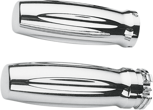 Pro One Chrome Millennium 1" Motorcycle Grips 1980-2021 Harley Touring Softail
