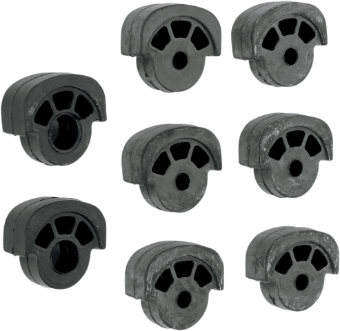 Kuryakyn 8 Pack Replacement ISO Large Motorcycle Footpeg Rubber Pads