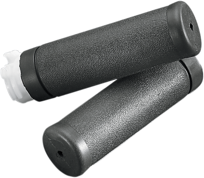 Drag Specialties Black 1" Rubber Dual Grips 81-19 Harley Dyna Touring Softail XL