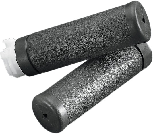 Drag Specialties Black 1" Rubber Dual Grips 81-19 Harley Dyna Touring Softail XL