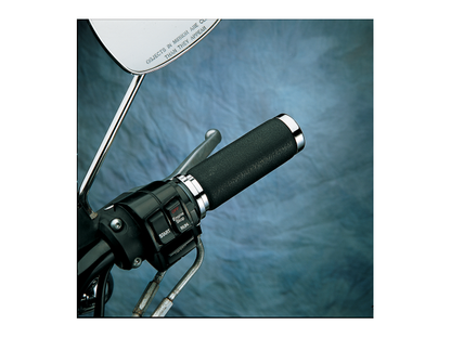 Drag Specialties Texture Black Grips 1977-2022 Harley FXD FLH FXR Sportster FLHR
