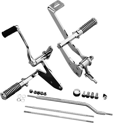 Drag Specialties Chrome Forward Control Kit fits 1982-2000 Harley FXRS FXR FXRD