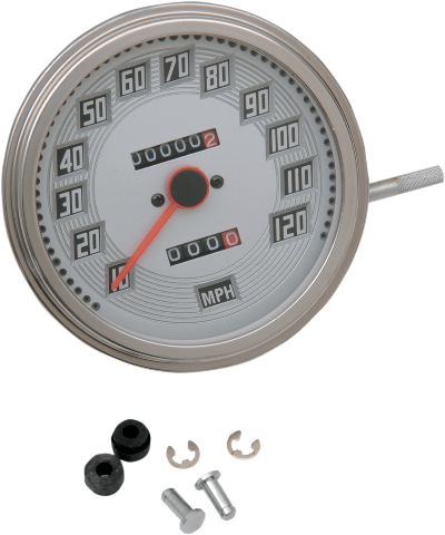 Drag Specialties Sliver Speedometer Speedo fits 1984-90 Harley Davidson Softail