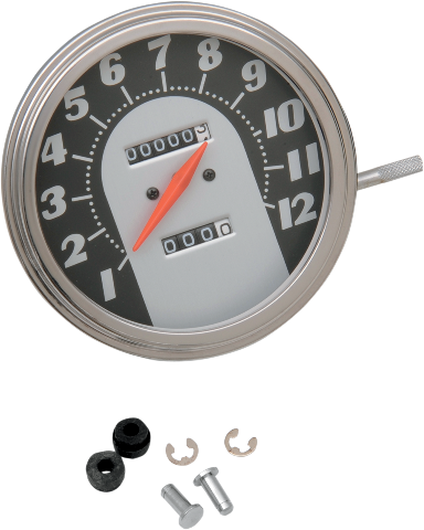 Drag Specialties 5" Black Speedometer Speedo 84-90 Harley Davidson Softail FXWG