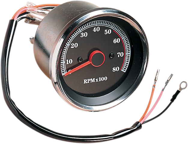 Drag Specialties 8000 rpm Electronic Tachometer fits 1985-1994 Harley Davidson
