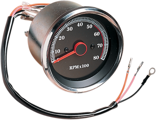 Drag Specialties 8000 rpm Electronic Tachometer fits 1985-1994 Harley Davidson