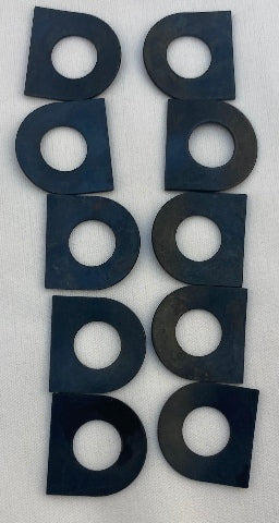 Drag Specialties 10 Pack Black Male Mounted Footpeg Spring Washers for Harley
