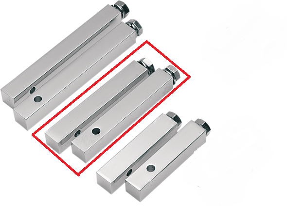 Drag Specialties 5/8" Square 4" Foot Peg Mounting Blocks for Harley Davidson