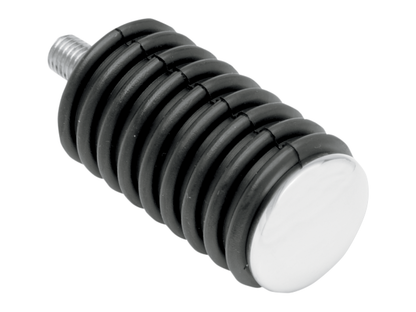 VTwin Chrome Rubber Bolt On Short Motorcycle Shift Peg for Harley