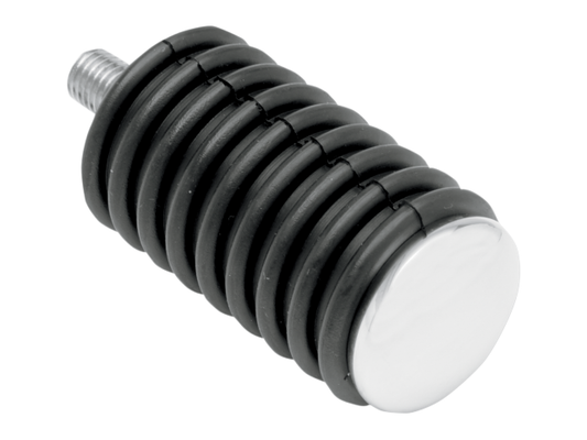 VTwin Chrome Rubber Bolt On Short Motorcycle Shift Peg for Harley
