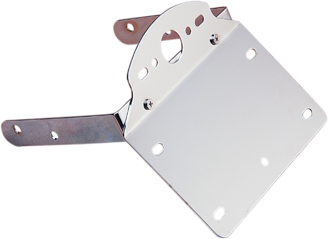 Drag Specialties Chrome License Plate Taillight Bracket 84-99 Harley Softail