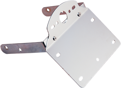 Drag Specialties Chrome License Plate Taillight Bracket 84-99 Harley Softail