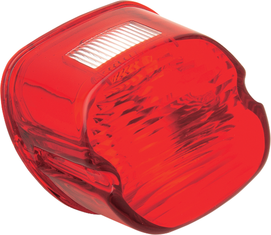Drag Specialties Red Laydown Taillight Lense fits 1973-98 Harley Touring Softail