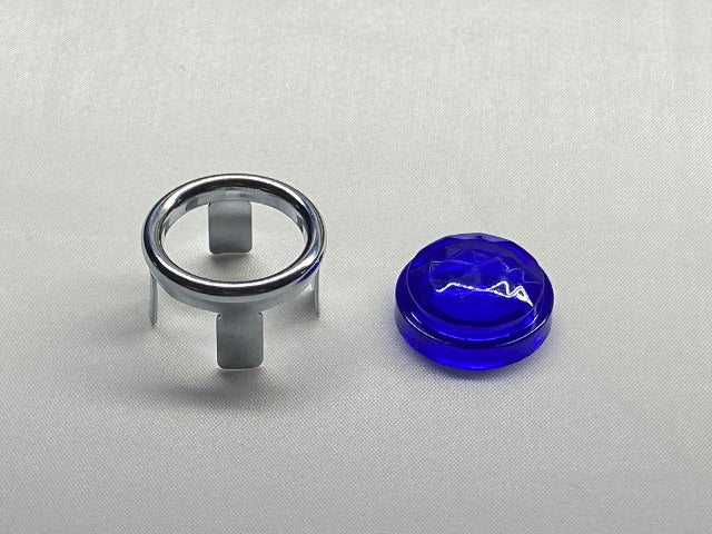 Chris products Taillight Turn Signal Universal Motorcycle Lens 4 Pack Blue Dots