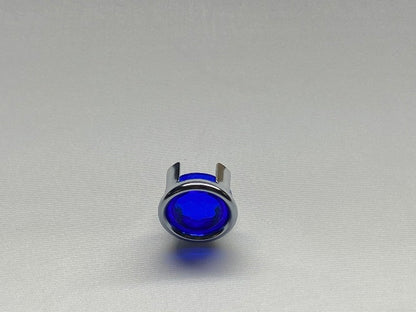 Chris products Taillight Turn Signal Universal Motorcycle Lens 4 Pack Blue Dots