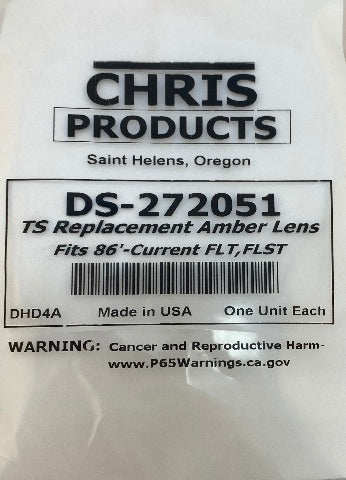 Chris Products Pair Amber Turn Signal Lens fits for 1986-2020 harley FLHT FXRT