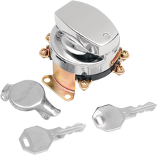 Drag Specialties Chrome Ignition Fatbob Switch fits 1973-95 Harley FLH FLST FXST