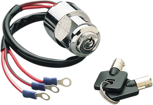 Drag Specialties Chrome Ignition Switch 1975-1993 Harley Sportster FXR FXRT FXRC