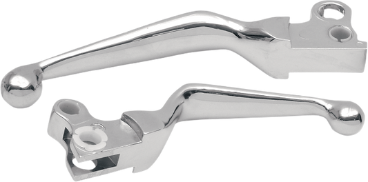 Drag Specialties Chrome Handlebar Lever Set 82-95 Harley Dyna Touring XL FXR FXE
