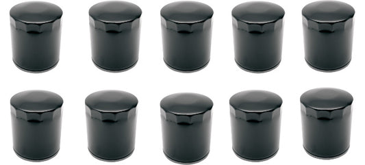 Drag Specialties Black 10 Pack Oil Filters fits 1999-2017 Harley Dyna Touring