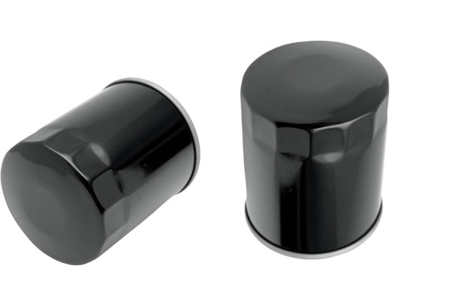 Drag Specialties Black 2 Pack Engine Oil Filters 1980-22 Harley Softail Touring