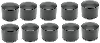 Drag Specialties Black Spin On 10 Pack Oil Filters for 80-86 Harley Touring Dyna