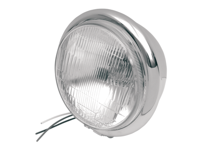 Drag Specialties 5 3/4" Chrome 12V 55/60 Watt Bottom Mount Motorcycle Headlight