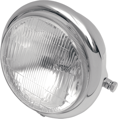 Drag Specialties Chrome 5 3/4" DOT H4 Motorcycle Headlight for Harley Davidson