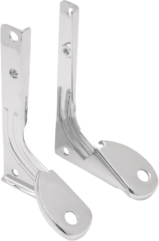 Drag Specialties Chrome Spotlight Mounting Bracket for Harley 49-84 FL FLH FLHS
