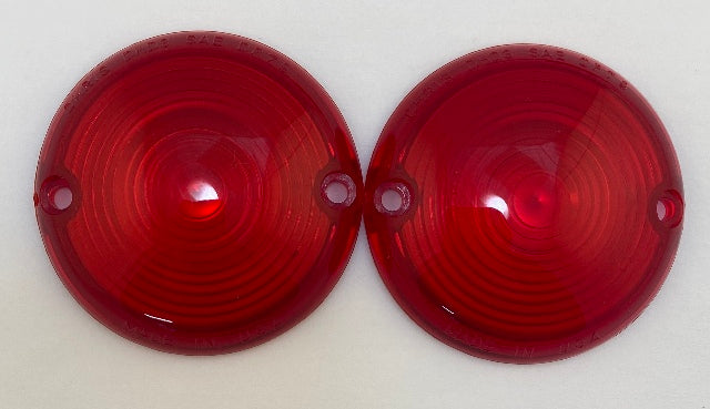 Chris Products DHD3R Pair of Red Rear Turn Signal Lens 1963-1984 Harley Touring