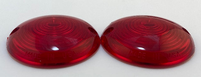 Chris Products DHD3R Pair of Red Rear Turn Signal Lens 1963-1984 Harley Touring