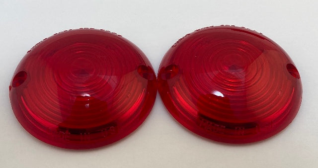 Chris Products DHD3R Pair of Red Rear Turn Signal Lens 1963-1984 Harley Touring