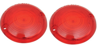 Chris Products DHD3R Pair of Red Rear Turn Signal Lens 1963-1984 Harley Touring
