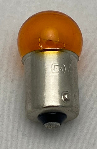Drag Specialties Single 10w Amber Small Globe 1156 Bulb for Harley Davidson