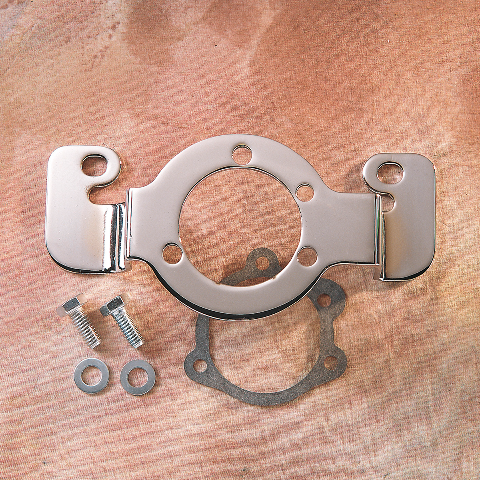 Drag Specialties Chrome Carb Support Bracket fits 1984-89 Harley Touring Softail
