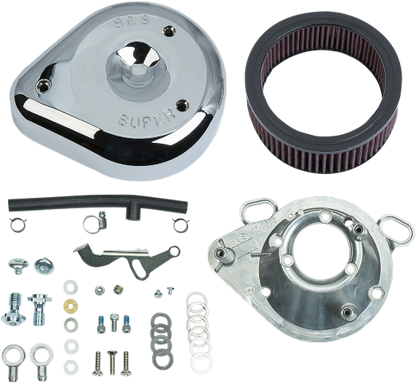 S&S Cycle Chrome Super E&G Air Cleaner Kit for 93-00 Harley Dyna Touring Softail