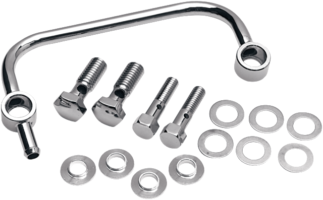 Drag Specialties Chrome Crankcase Breather Kit fits 1993-2017 Harley Davidson
