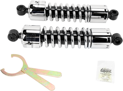 Progressive Suspension 12.5" Chrome 412 Rear Shocks fits 1991-2017 Harley Dyna