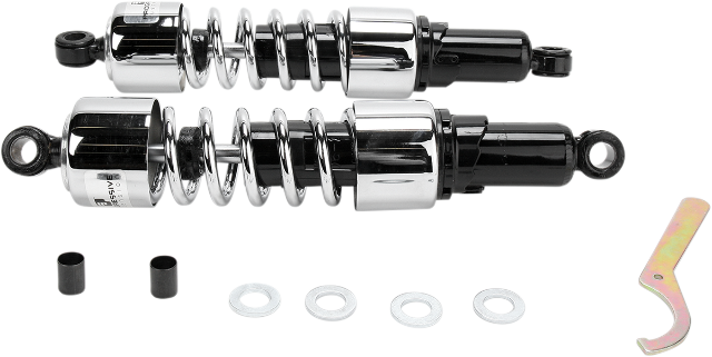Progressive Chrome Heavy Duty 14.25" Rear Shocks 84-87 Honda GL1200 Gold Wing
