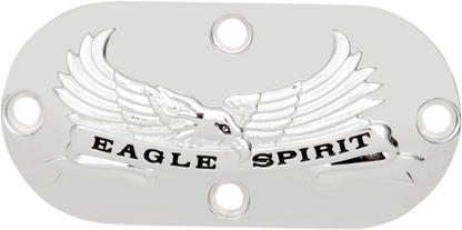 Drag Specialties Chrome Eagle Spirit Inspection Cover  for 70-06 Harley Big Twin