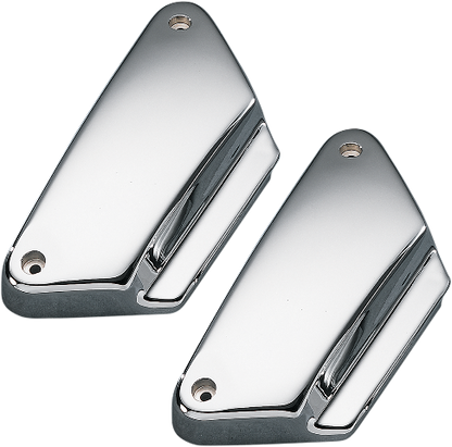 Drag Specialties Pair Chrome Side Covers fits 1982-00 Harley Dyna FXRS FXLR FXR