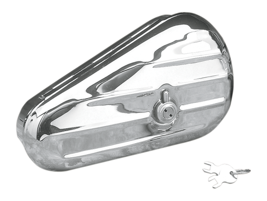 Drag Specialties Left Chrome Teardrop Toolbox Harley Touring Sportster Dyna
