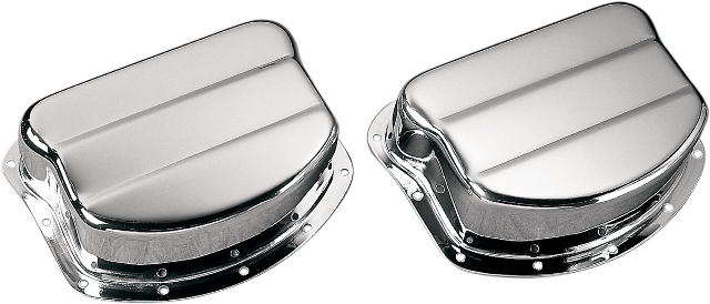 Paughco Chrome Steel Motorcycle Rocker Box Cover fits 1949-1965 Harley Panhead