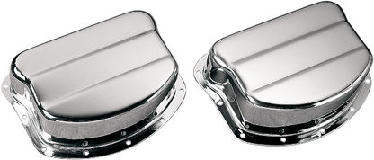 Paughco Chrome Steel Motorcycle Rocker Box Cover fits 1949-1965 Harley Panhead