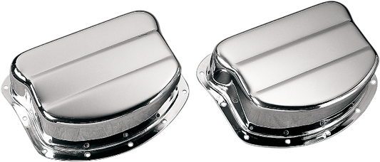 Paughco Chrome Steel Motorcycle Rocker Box Cover fits 1949-1965 Harley Panhead