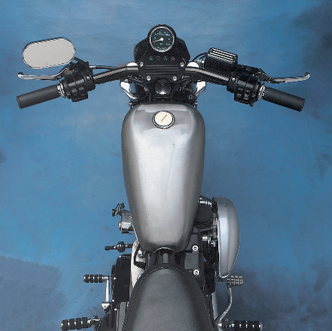 Drag Specialties 2.25 Gallon Steel Fuel Gas Tank 1982-1994 Harley Sportster XLH