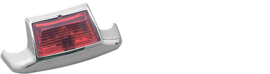 Drag Specialties Chrome Red Rear Fender Tip Light 80-95 Harley Touring Flstn FLH